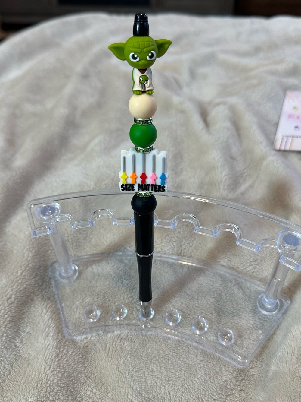 Green Yoda Themed Kids Toy Topper - Green & Black